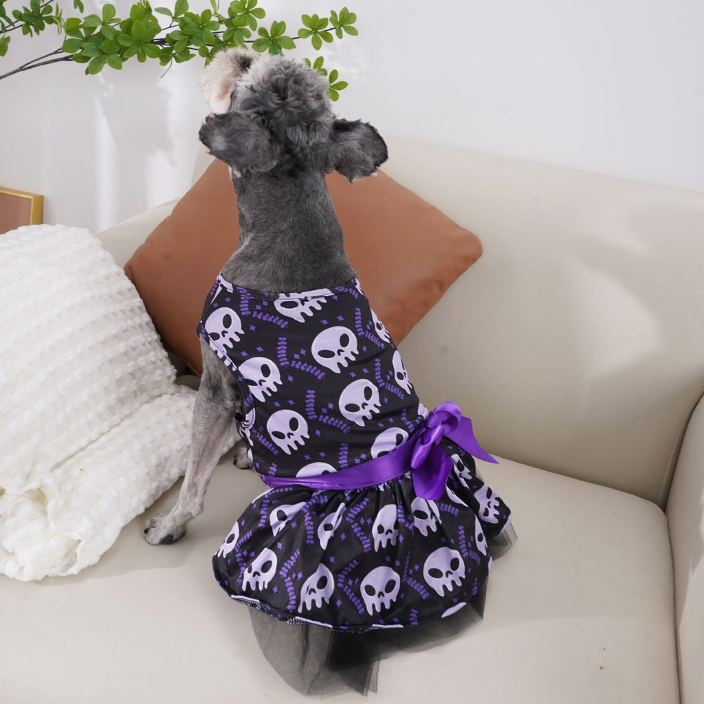 Halloween Skull Dress for Dogs