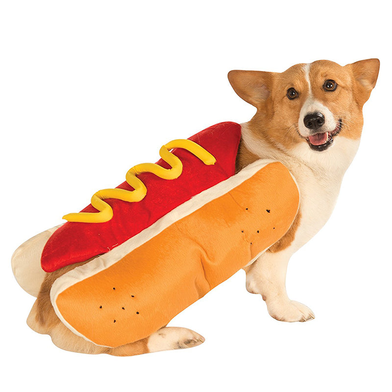 Hot dog costume for dogs and cats